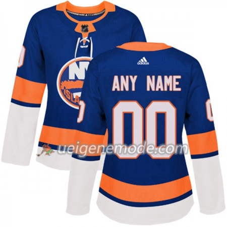 Dame Eishockey New York Islanders Custom Adidas 2017-2018 Blau Authentic
